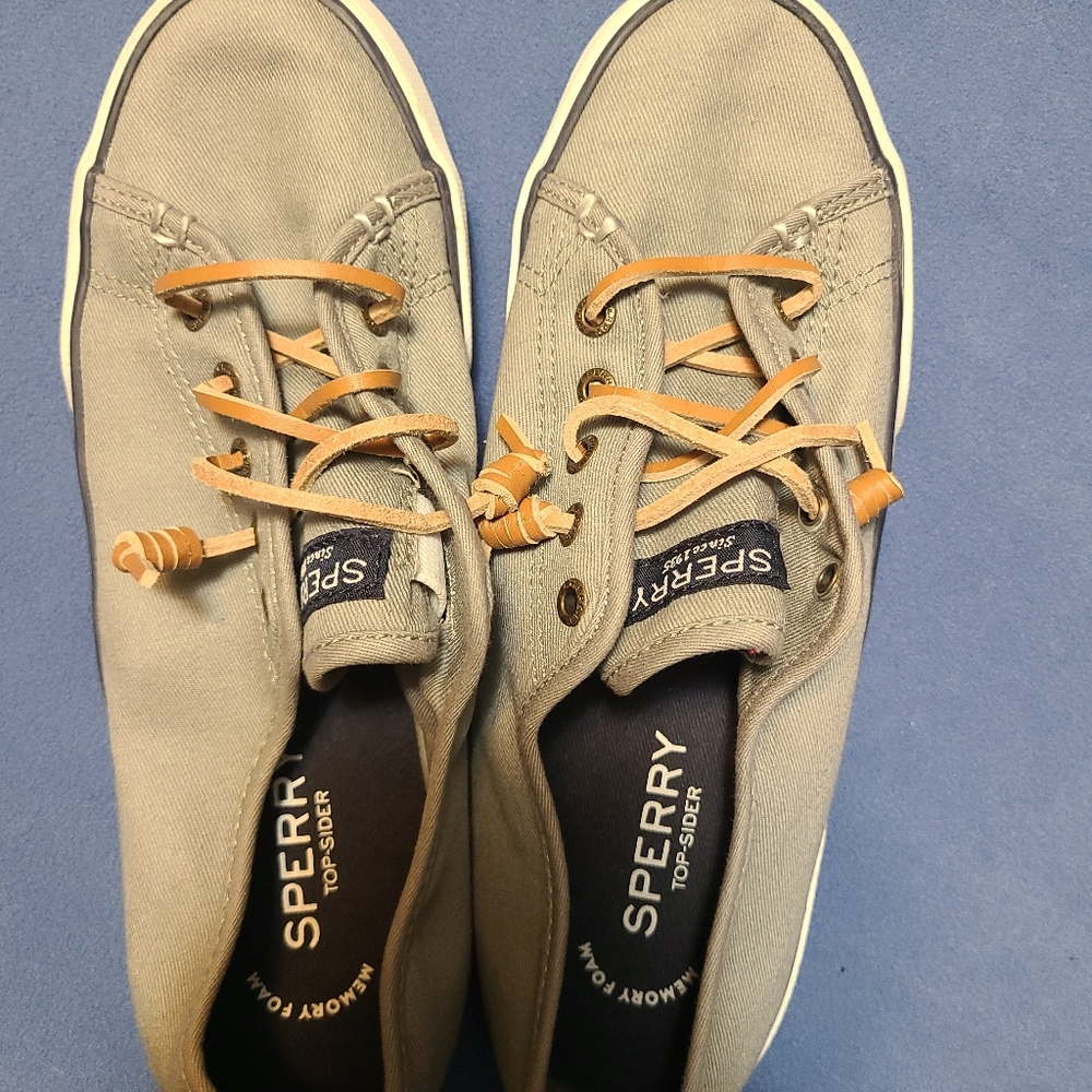 Gray Sperry Top Siders